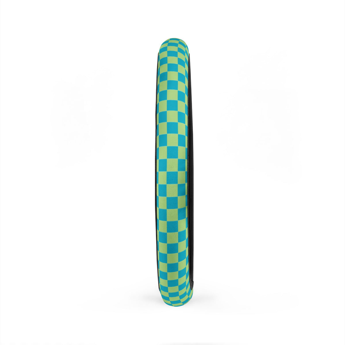 Blue & Green Checkered Steering Wheel Cover