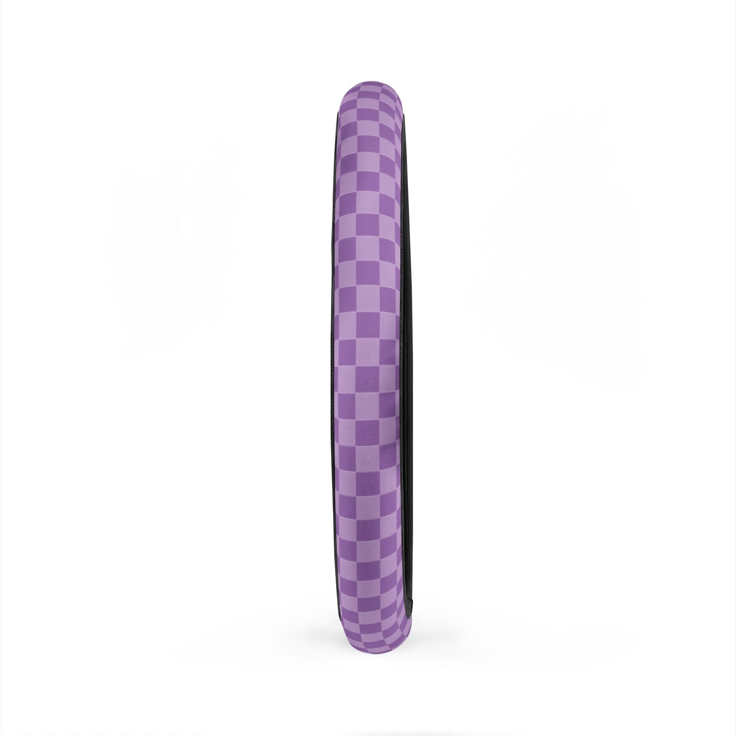 Purple Checkered Steering Wheel Cover