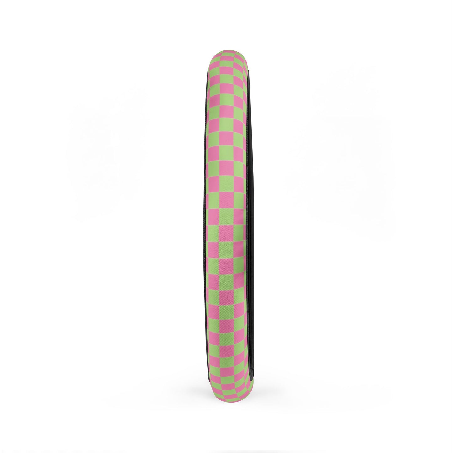 Pink & Green Checkered Steering Wheel Cover