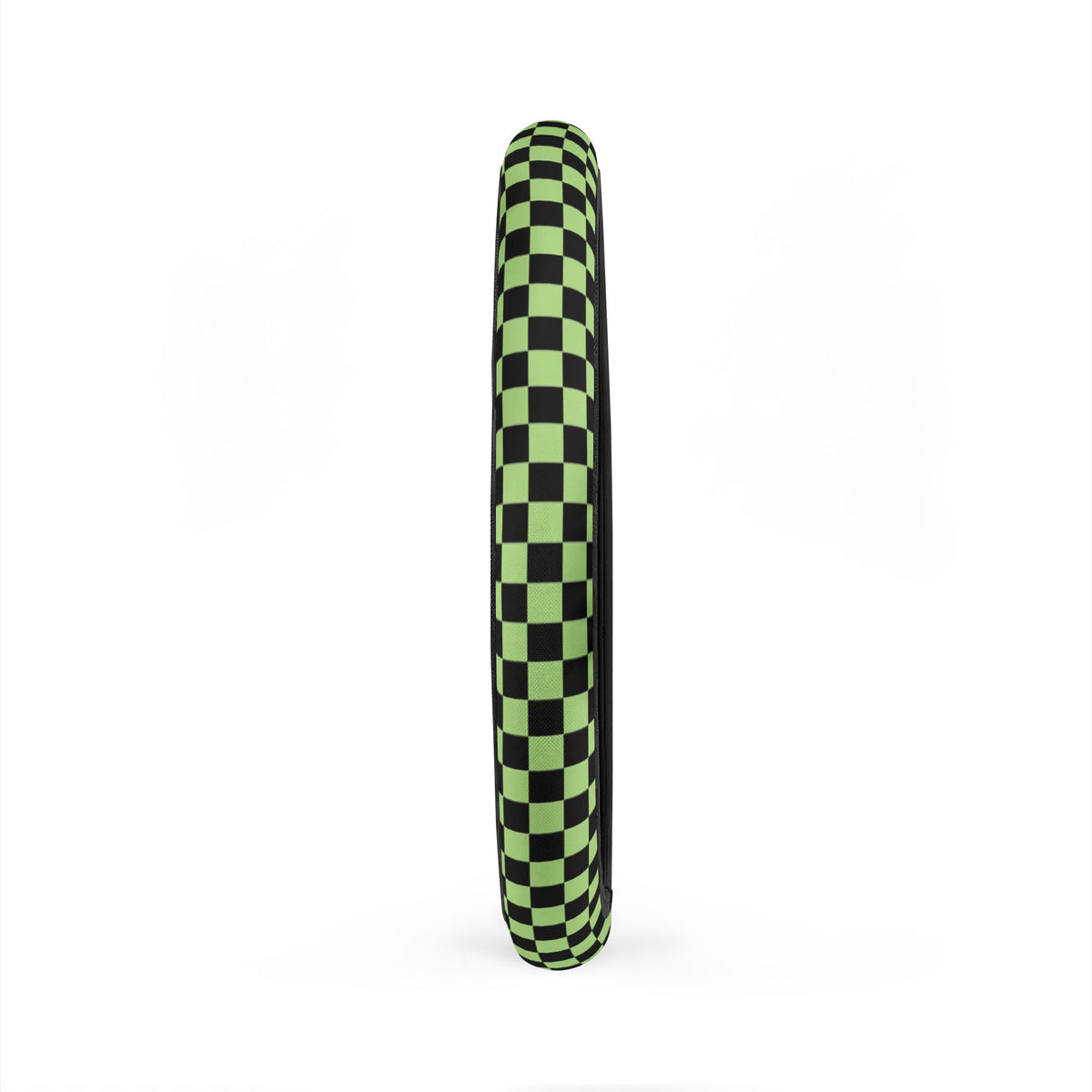 Black & Green Checkered Steering Wheel Cover