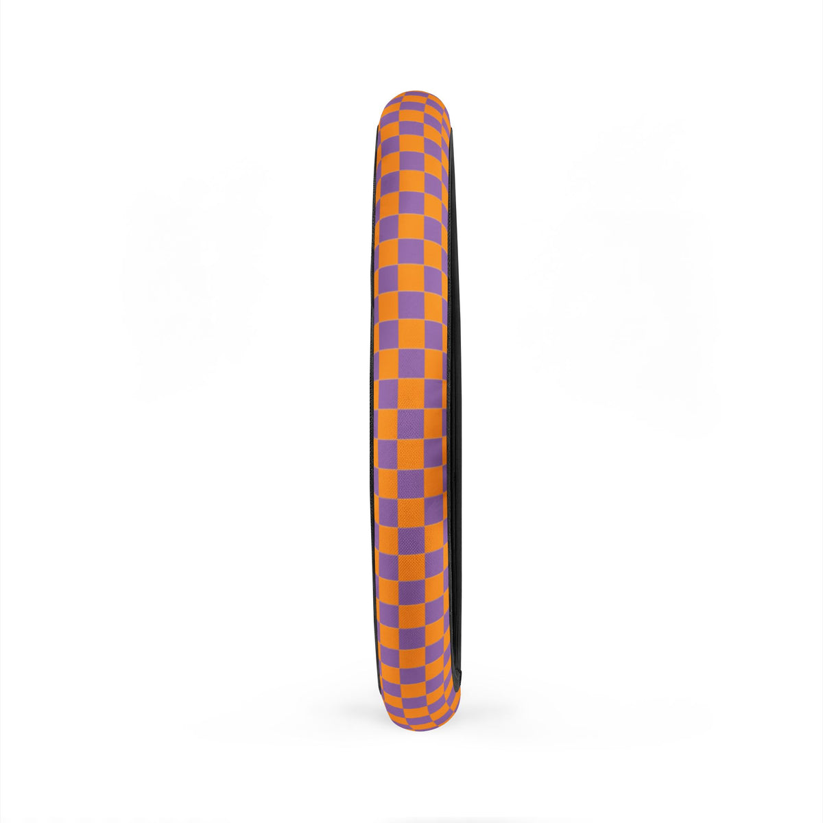 Orange & Purple Checkered Steering Wheel Cover