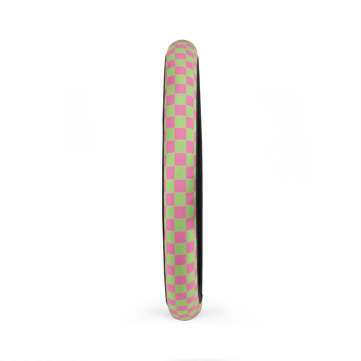 Pink & Green Checkered Steering Wheel Cover