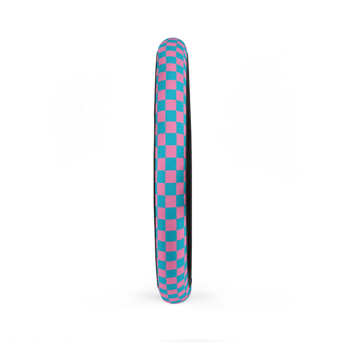 Pink & Blue Checkered Steering Wheel Cover