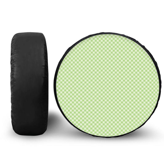 Green Mini Checkered Spare Tire Cover